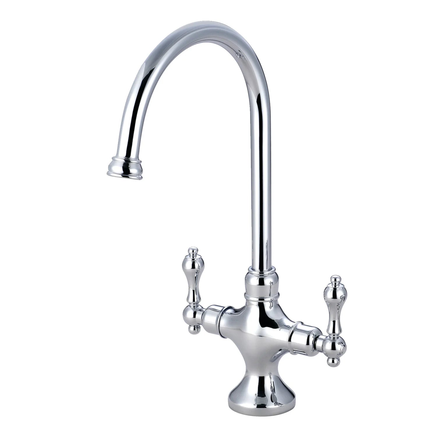 Kingston Brass, 2-Lever Handles Kitchen Faucet