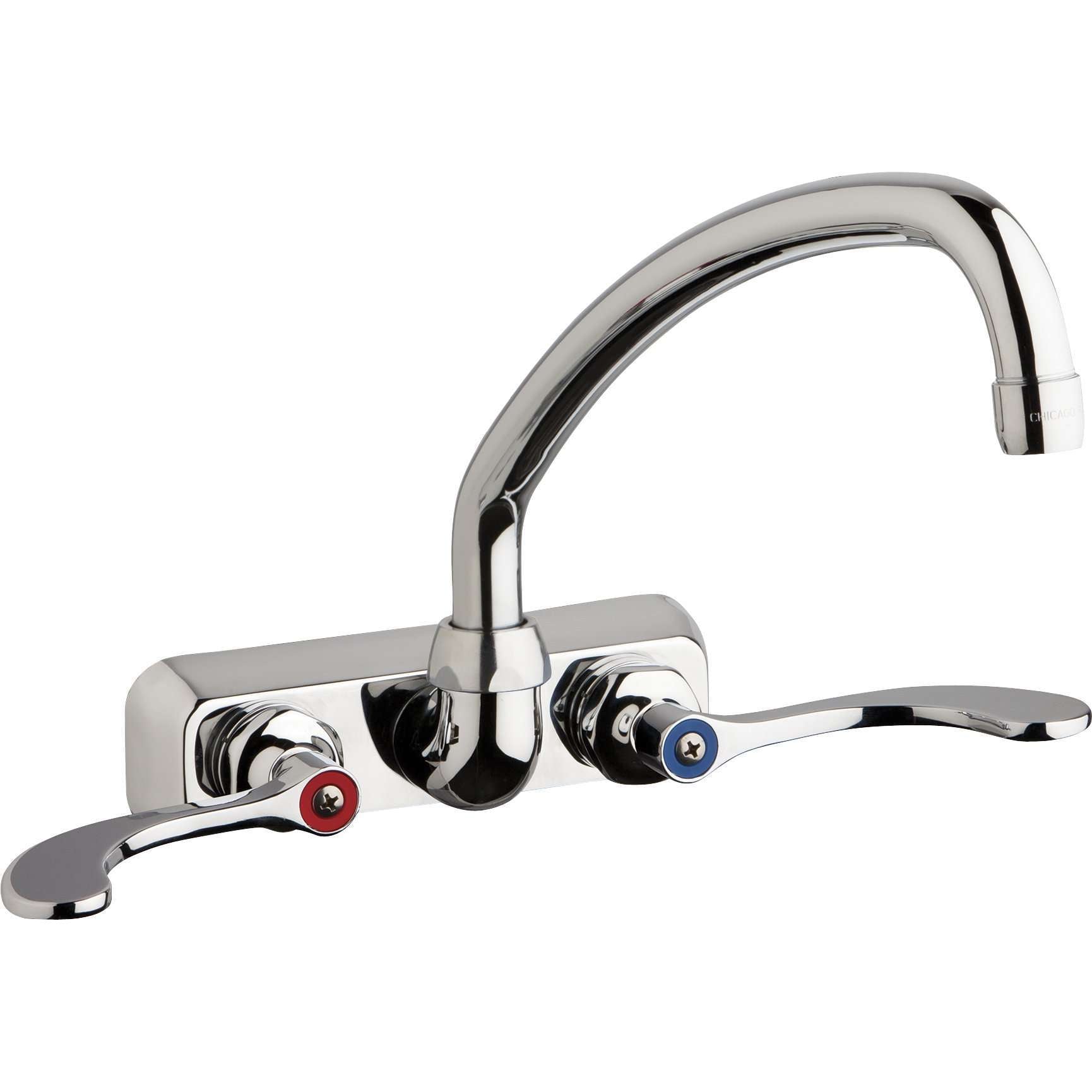 Chicago Faucets, Chicago Faucets 4'' Wall Workboard Faucet W4W-L9E35-317ABCP