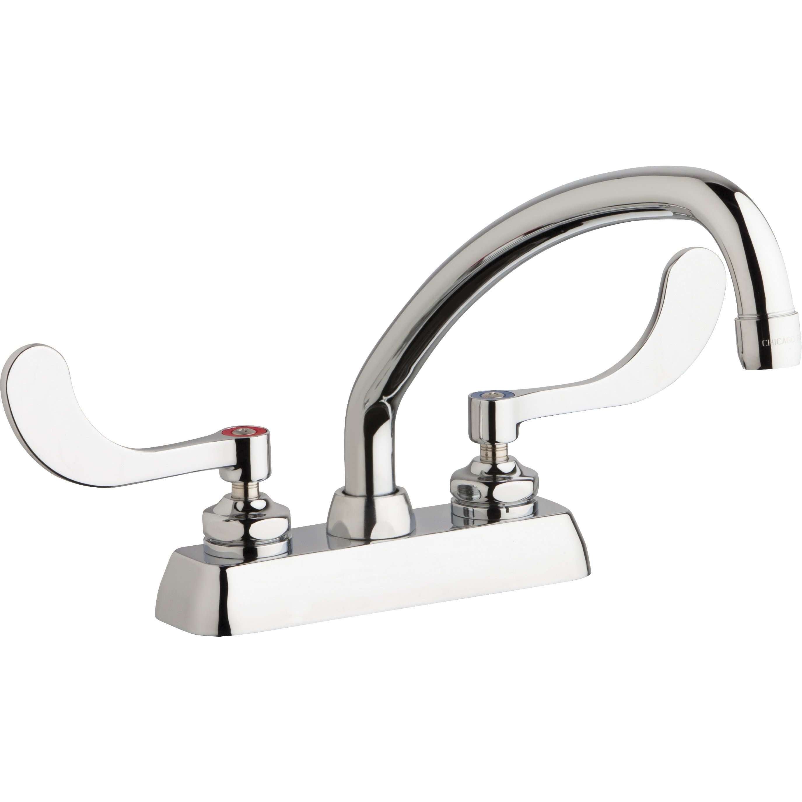 Chicago Faucets, Chicago Faucets 4'' Workboard Faucet W4D-L9E35-317ABCP