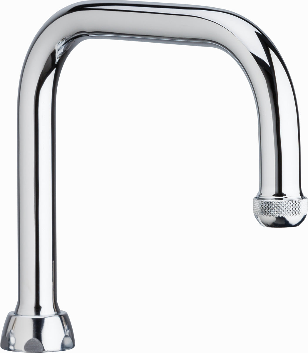 Chicago Faucets, Chicago Faucets 6'' Double Bend Spout W/ E1 Outlet DB6AE1JKABCP