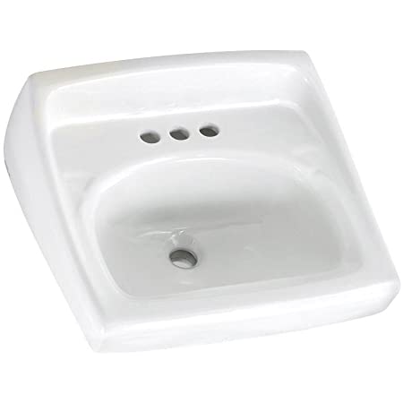 City Supply, Coburn Wall-Hung Lavatory 4CC For Exposed Bracket Support