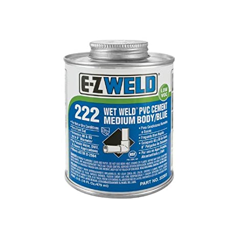 City Supply, E-Z 22202 Wet Welding Hot Welding PVC Cement, 32 Degree F to 110 Degree