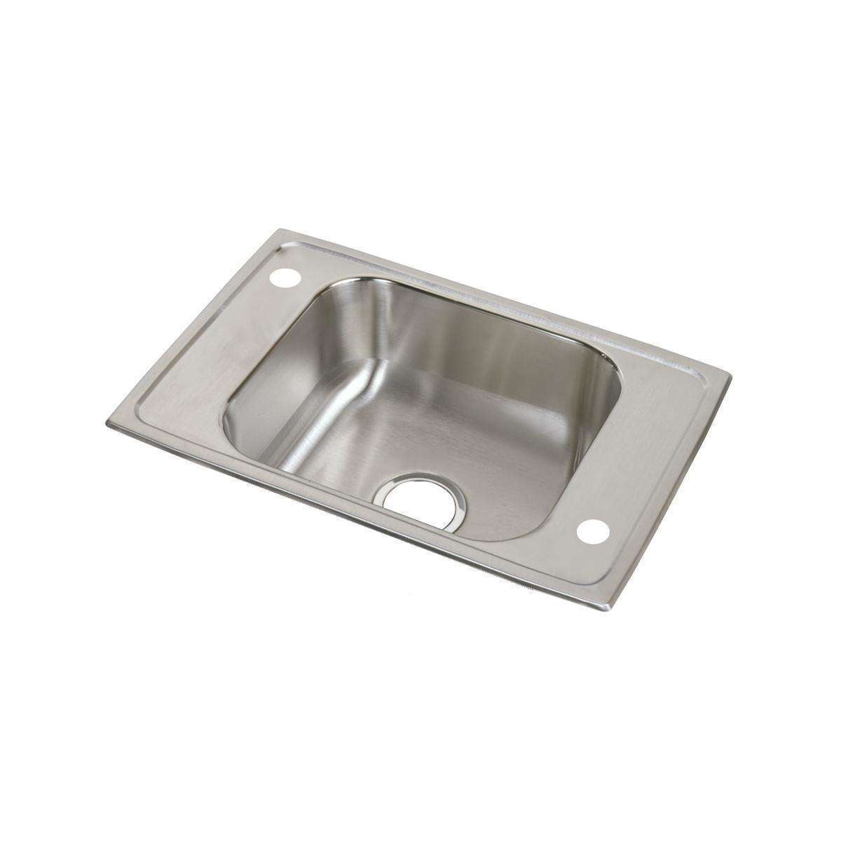 Elkay, Elkay Celebrity Stainless Steel 25" x 17" x 6-1/2", 2LM-Hole Single Bowl Drop-in Classroom ADA Sink CDKAD2517652LM