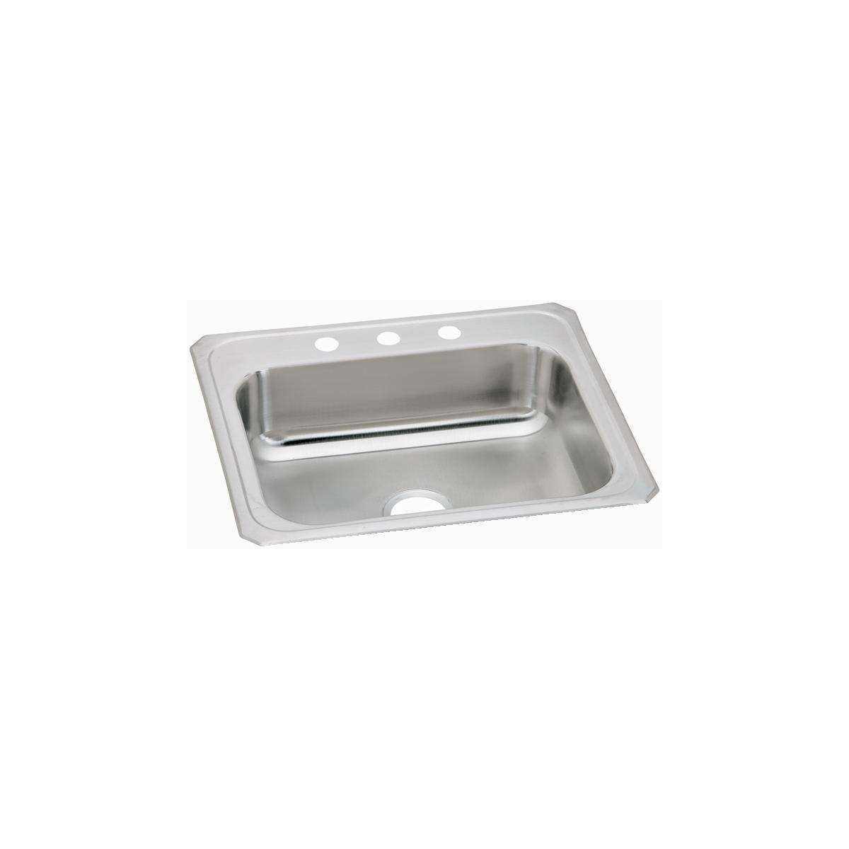 Elkay, Elkay Celebrity Stainless Steel 31" x 22" x 6-7/8", 3-Hole Single Bowl Drop-in Sink CR31223