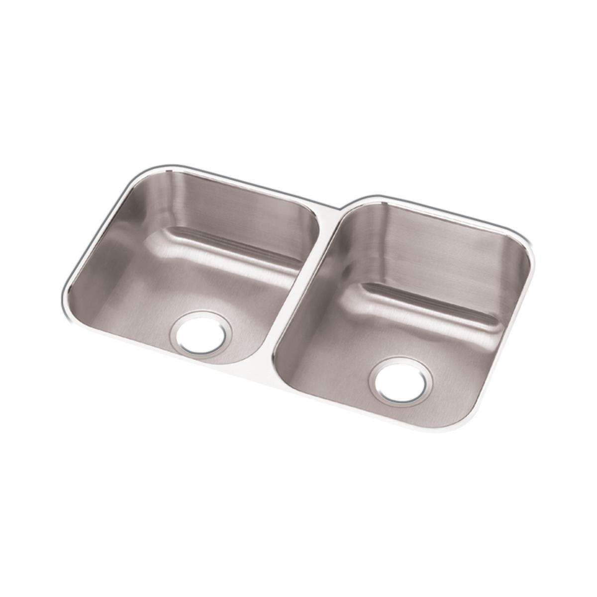 Elkay, Elkay Dayton Stainless Steel 31-3/4" x 20-1/2" x 10", 40/60 Double Bowl Undermount Sink DCFU312010L