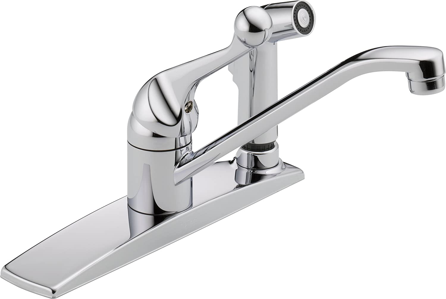 Delta Faucets, FAUCET 300LF-WF Classic-Kitchen tap with integral spray, chrome