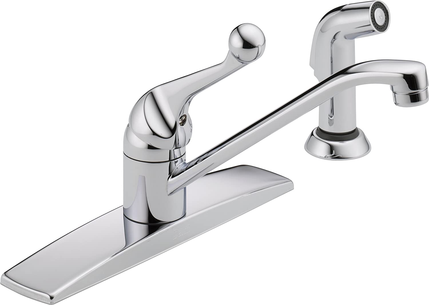 Delta Faucets, Faucet Classic Kitchen Sink Faucet with Side Spray in Matching Finish