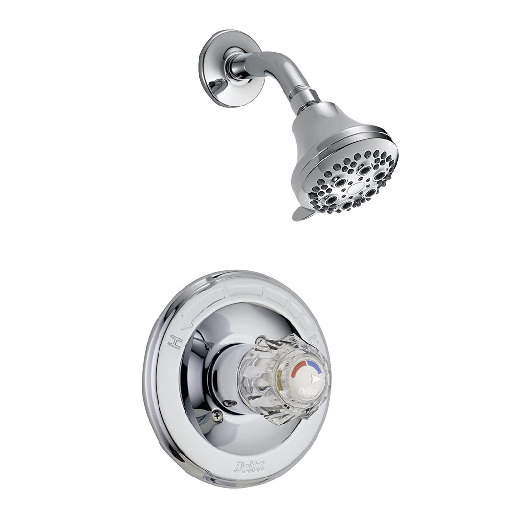 Delta Faucets, Faucet Shower Trim W/Crystal Handle T13222