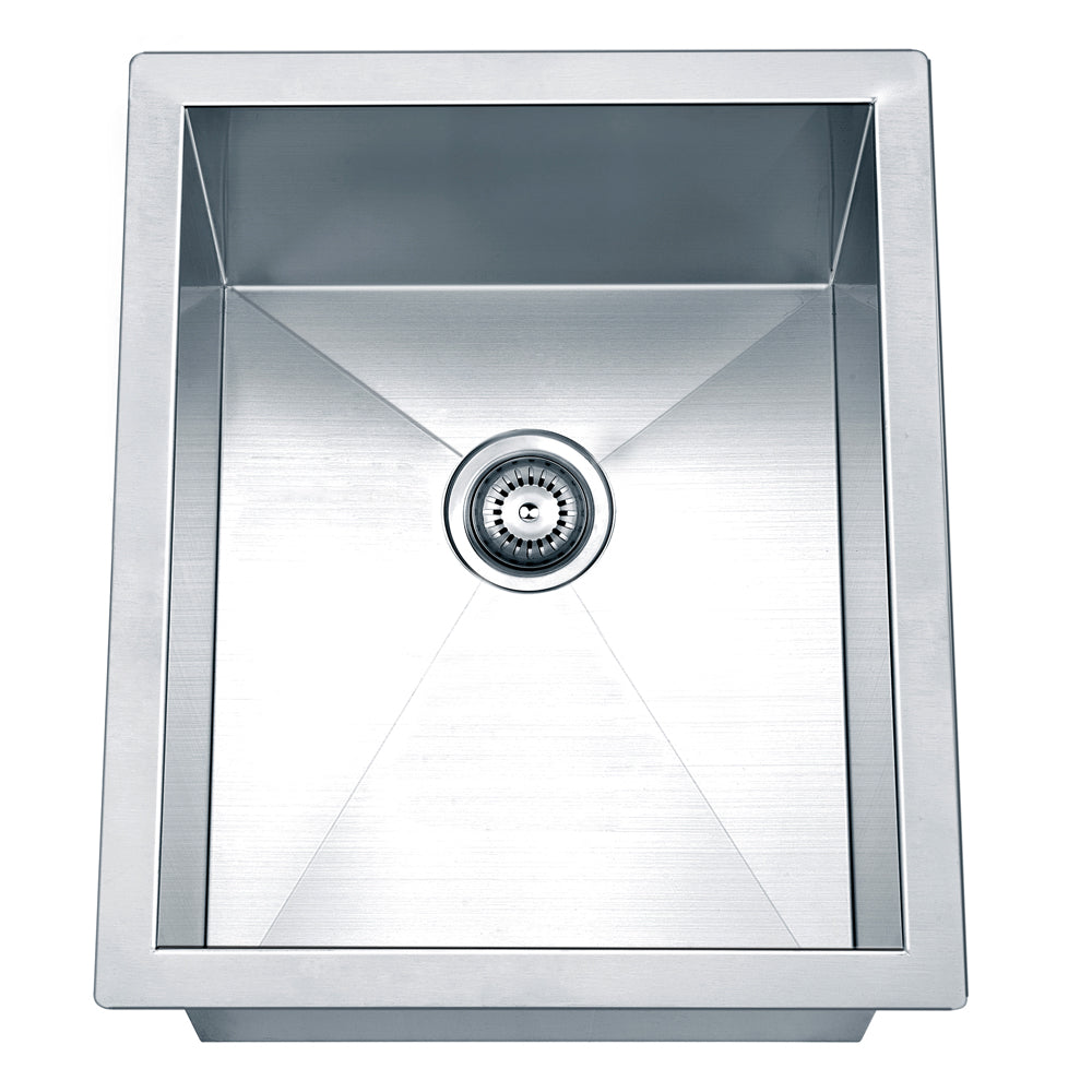 Dawn Kitchen & Bath Products, 14" Undermount Zero Radius 18 Gauge Stainless Steel Kitchen Sink