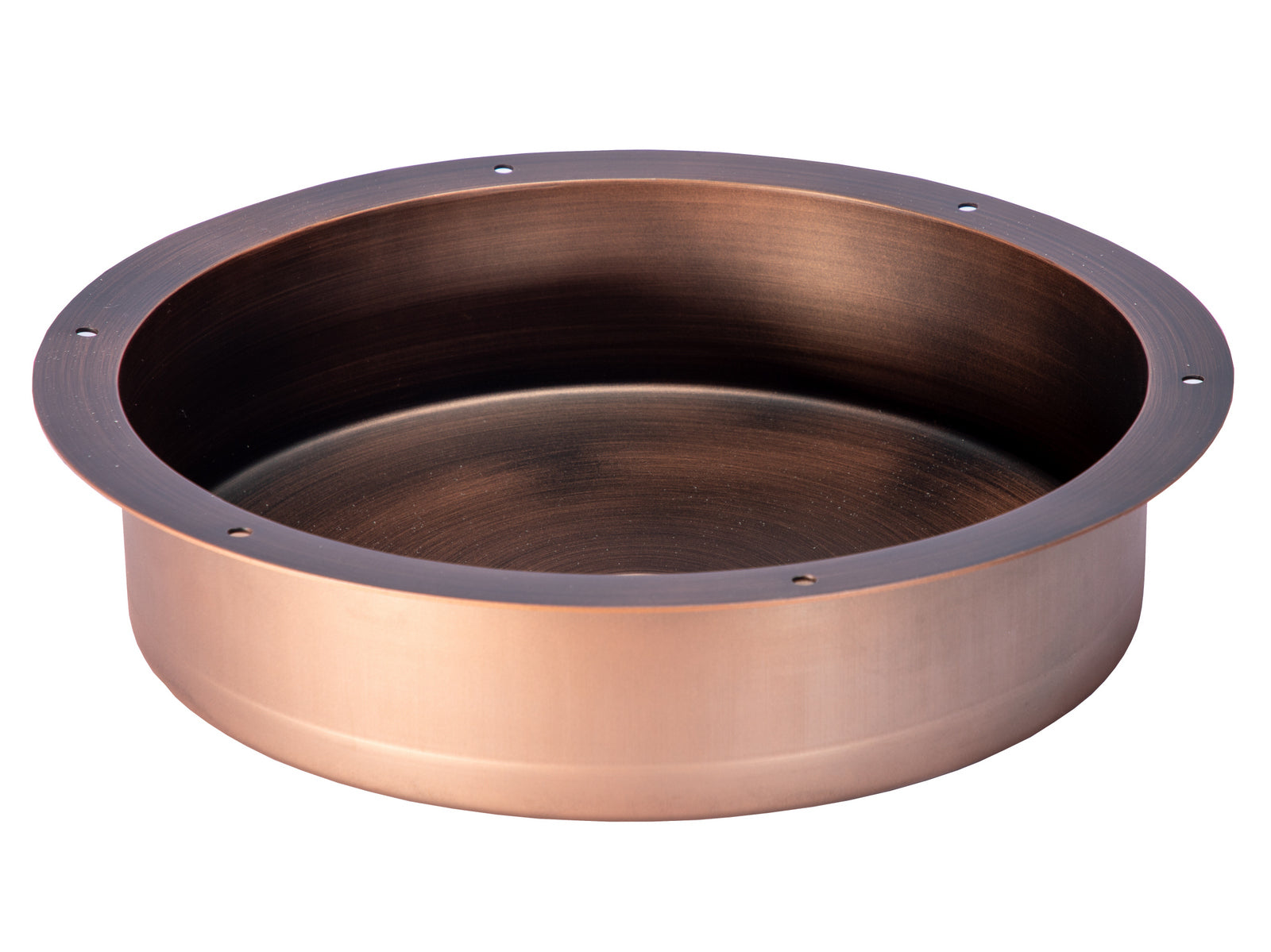 Eden Bath, 15" Round Stainless Steel Undermount Bathroom Sink with Drain in Bronze