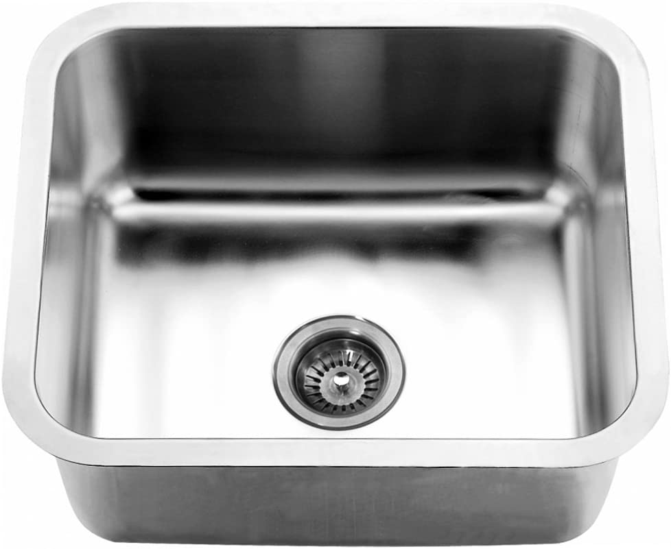 Dawn Kitchen & Bath Products, 20" Single Bowl 16 Gauge Undermount Stainless Steel Kitchen Sink