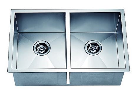 Dawn Kitchen & Bath Products, 29" Double Bowl Dual Mount 18 Gauge Stainless Steel Kitchen Sink