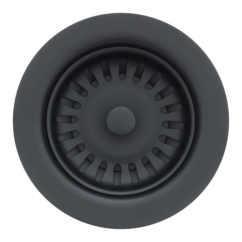 Premier Copper Products, 3.5″ Kitchen Basket Strainer Drain in Matte Black