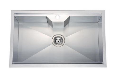 Dawn Kitchen & Bath Products, 31" Single Bowl Dual Mount 18 Gauge Stainless Steel Kitchen Sink