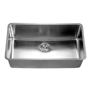 Dawn Kitchen & Bath Products, 32" Undermount 16 Gauge Single Bowl Stainless Steel Kitchen Sink