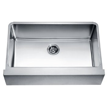 Dawn Kitchen & Bath Products, 33" Straight Apron Single Bowl 16 Gauge Stainless Steel Kitchen Sink