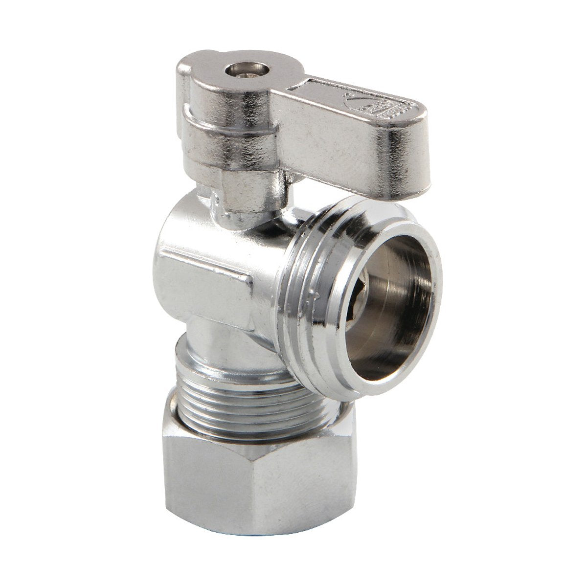 Kingston Brass, 5/8" O.D. Comp x 3/4" Hose Thread Angle Shut Off Valve in Polished Chrome