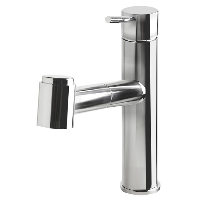 ALFI, AB2203-PSS Polished Stainless Steel Kitchen Faucet /w Pull-Out Spray