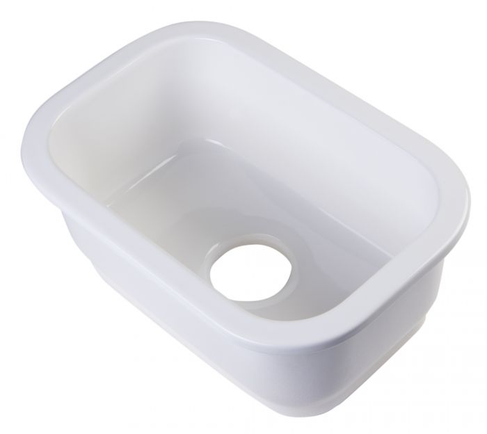 ALFI, Ab1218 Small Rectangle Fireclay Undermount Or Drop In Prep / Bar Sink