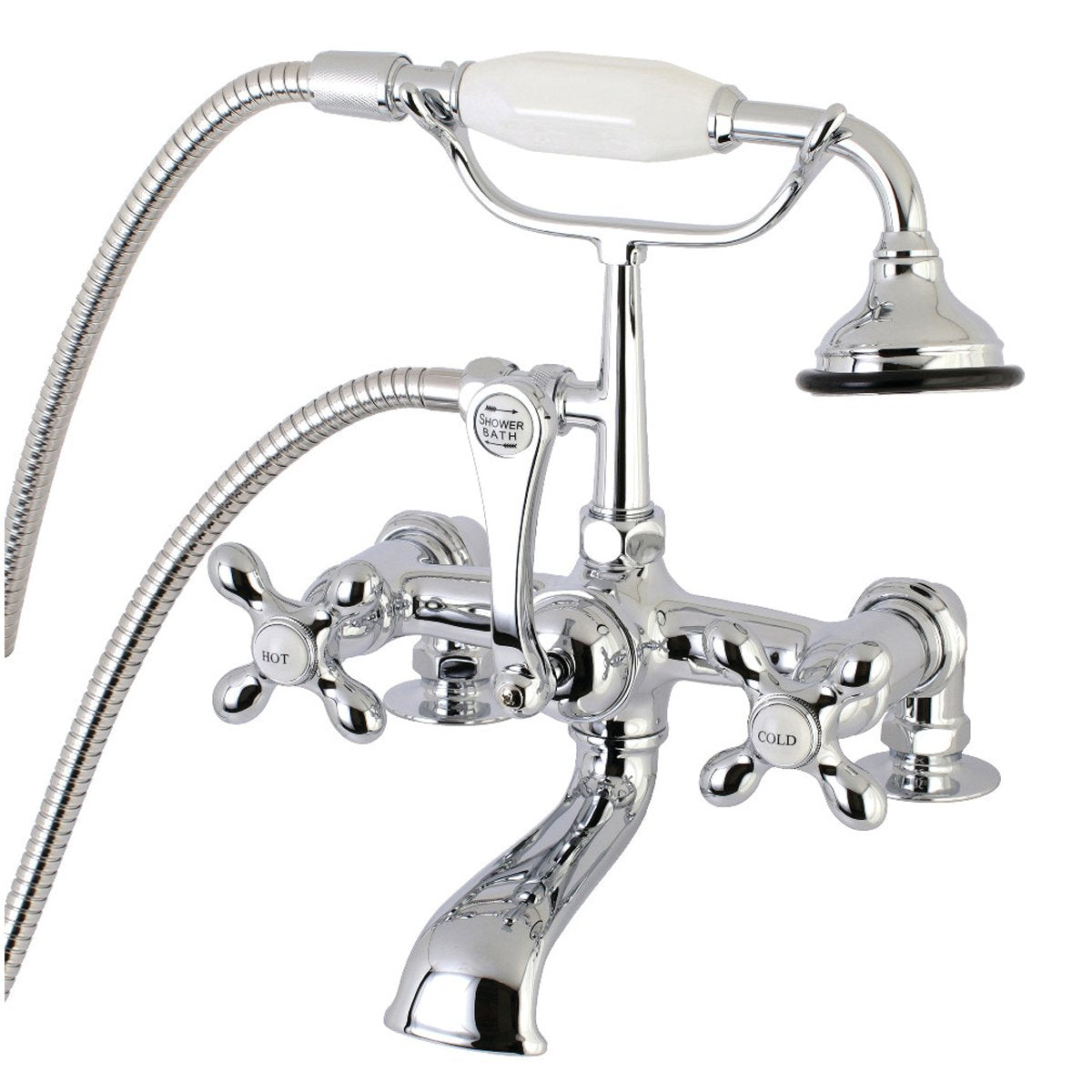 Kingston Brass, Aqua Vintage AE209TX-P7-Inch Tub Faucet with Hand Shower