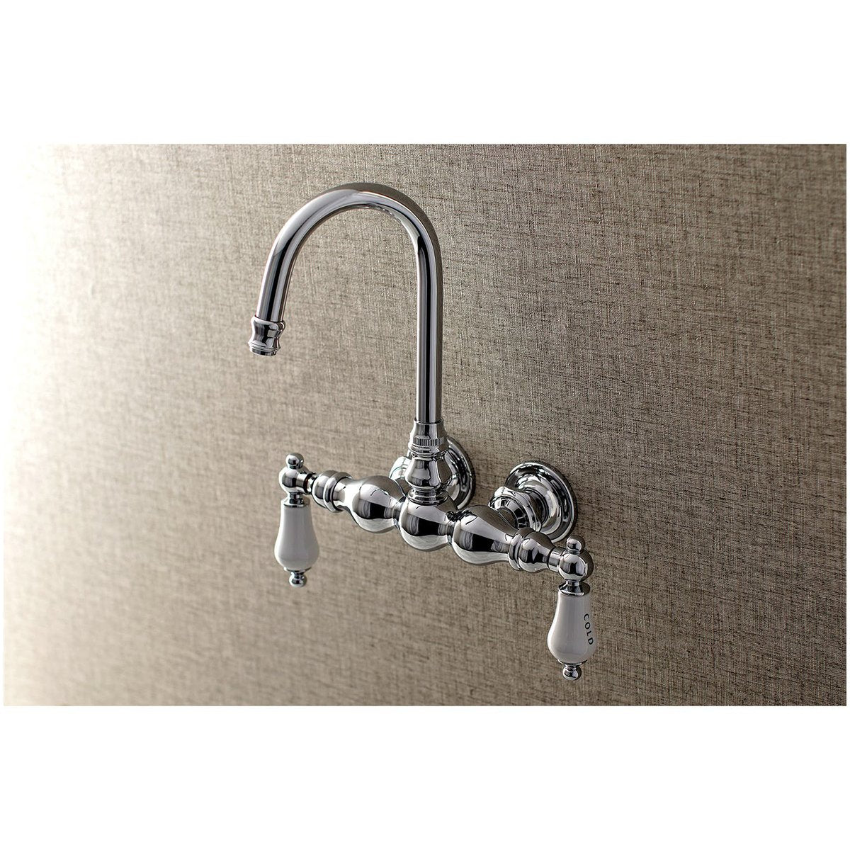 Kingston Brass, Aqua Vintage AE3TX-P Vintage 3-3/8-Inch Wall Mount Tub Faucet