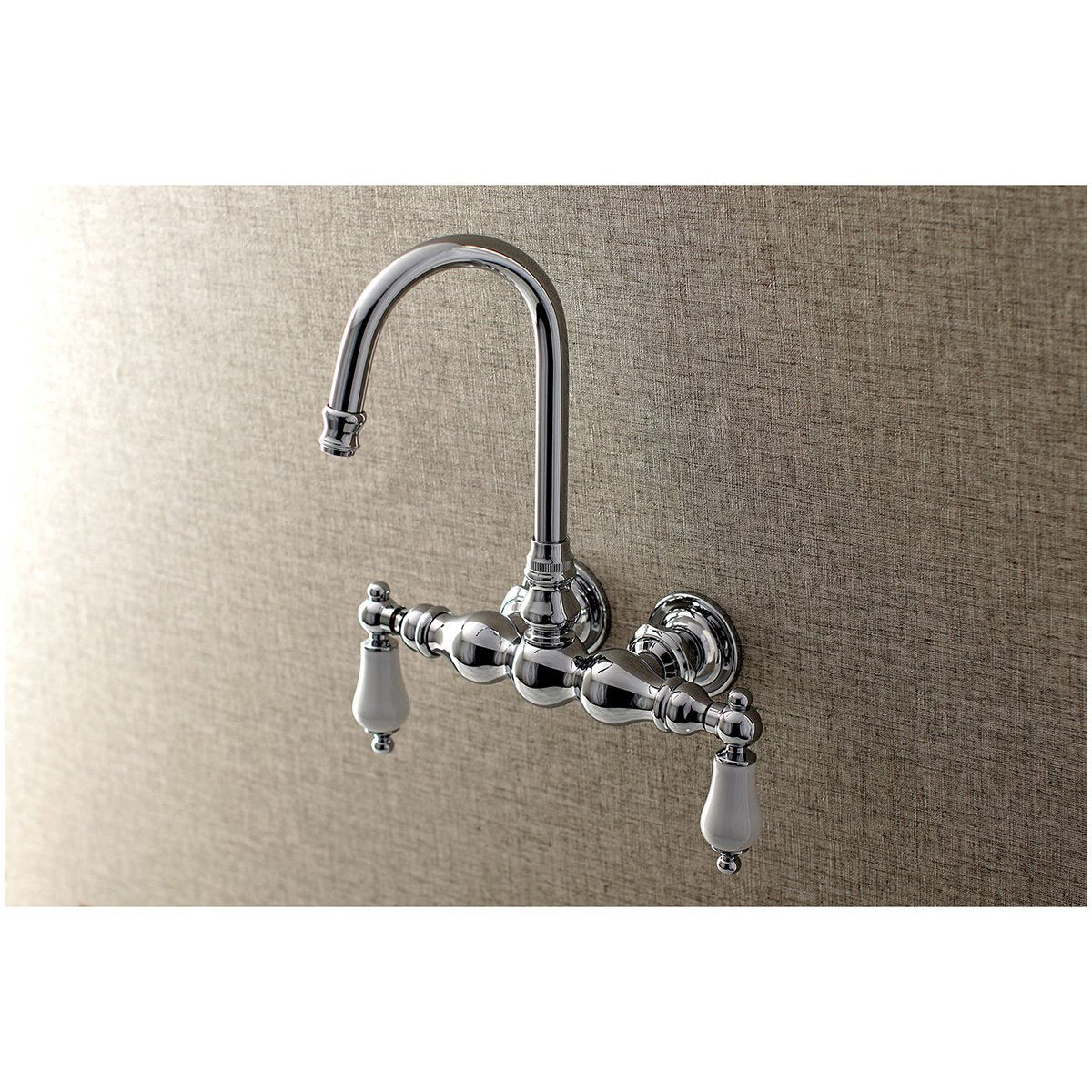 Kingston Brass, Aqua Vintage AE5TX-P Vintage 3-3/8-Inch Wall Mount Tub Faucet