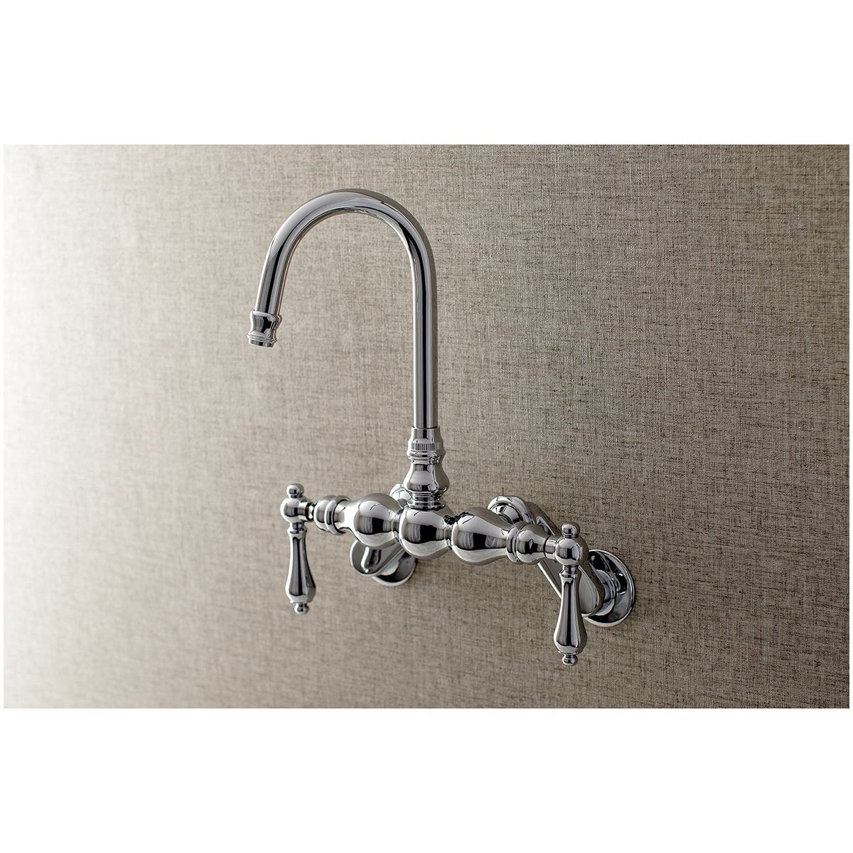 Kingston Brass, Aqua Vintage AE81TX-P Adjustable Center Wall Mount Tub Faucet