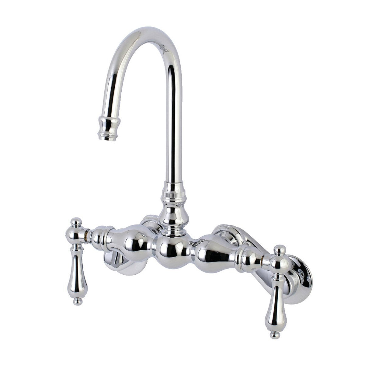 Kingston Brass, Aqua Vintage AE81TX-P Adjustable Center Wall Mount Tub Faucet