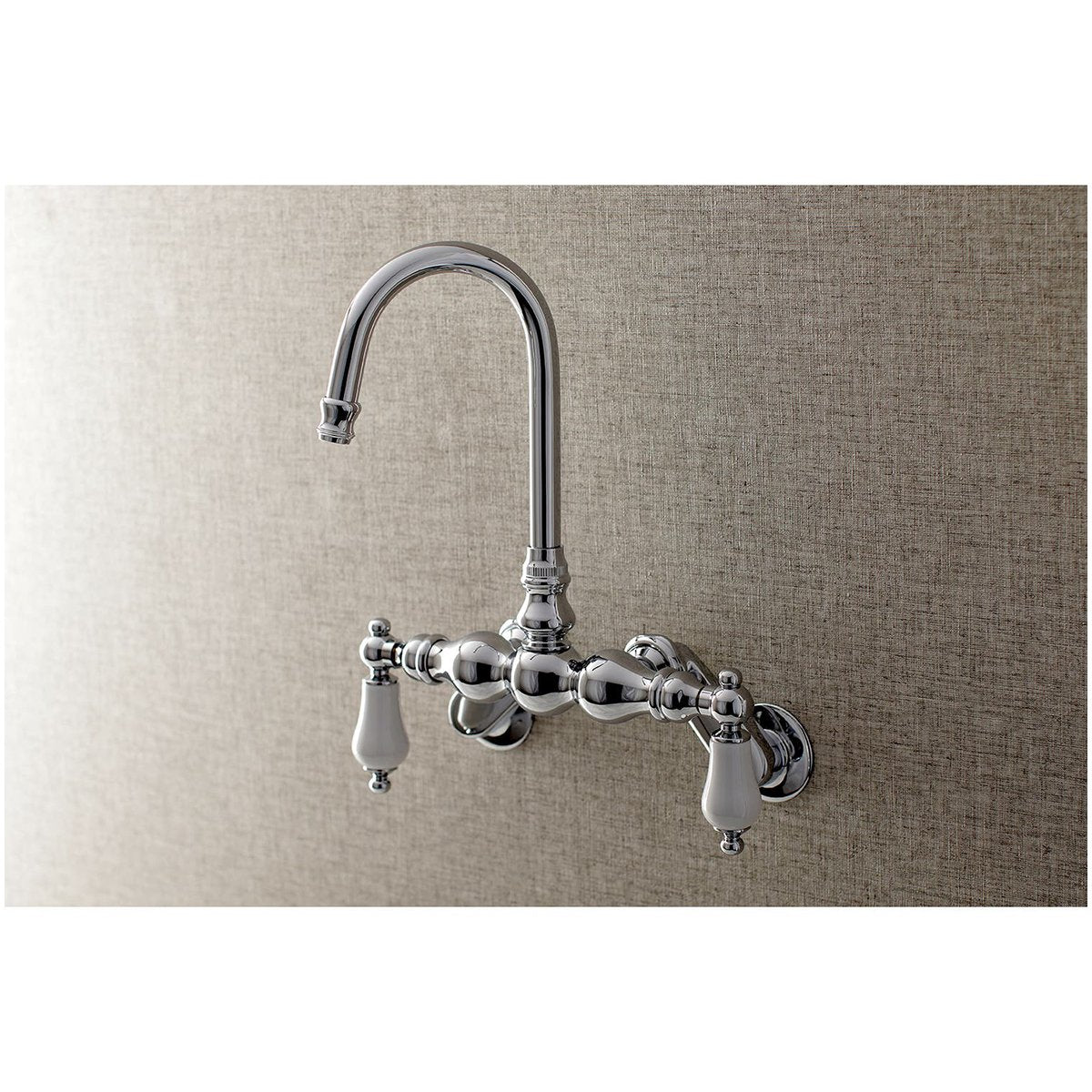 Kingston Brass, Aqua Vintage AE83TX-P Adjustable Center Wall Mount Tub Faucet