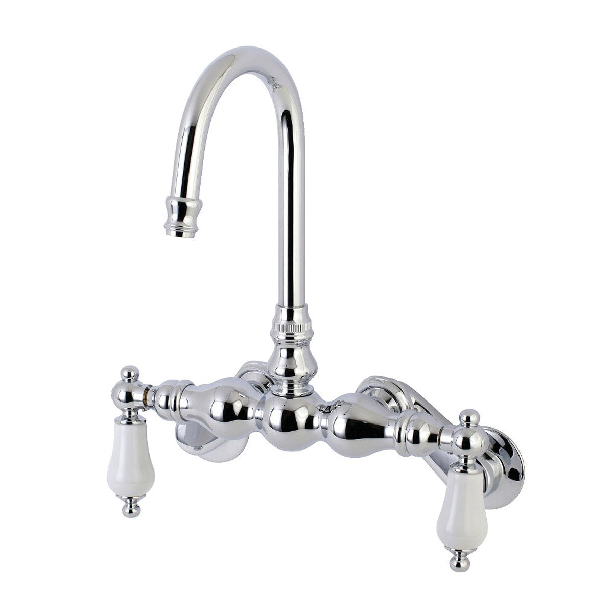 Kingston Brass, Aqua Vintage AE83TX-P Adjustable Center Wall Mount Tub Faucet