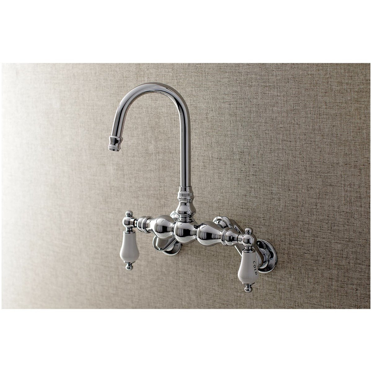 Kingston Brass, Aqua Vintage AE85TX-P Adjustable Center Wall Mount Tub Faucet