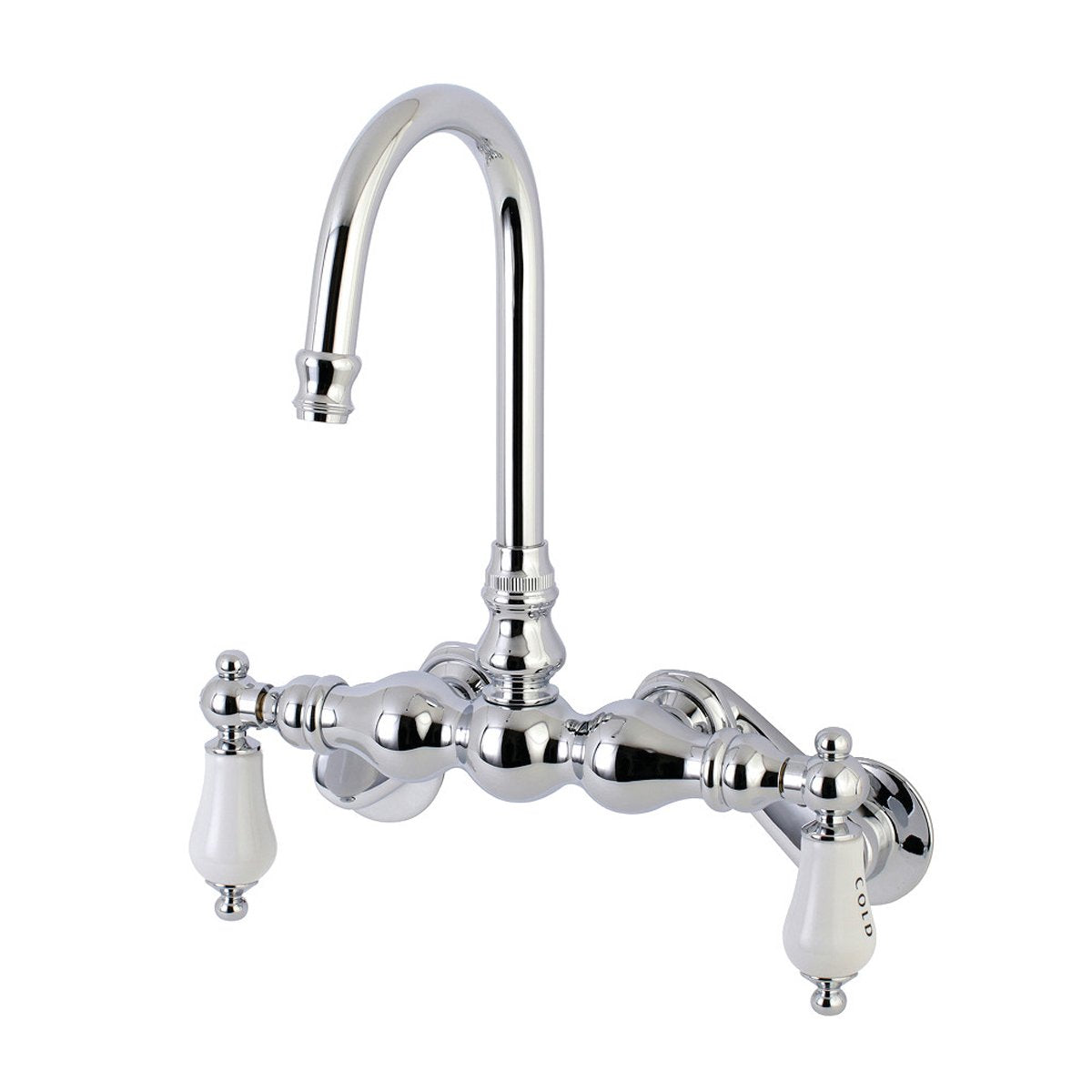 Kingston Brass, Aqua Vintage AE85TX-P Adjustable Center Wall Mount Tub Faucet