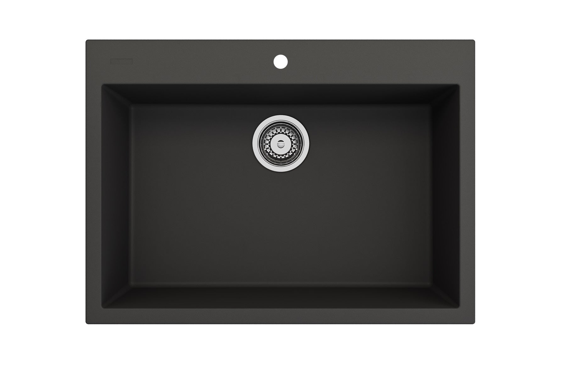 Bocchi, Bocchi 27" Dual-Mount Single Bowl Composite Kitchen Sink in Matte Black