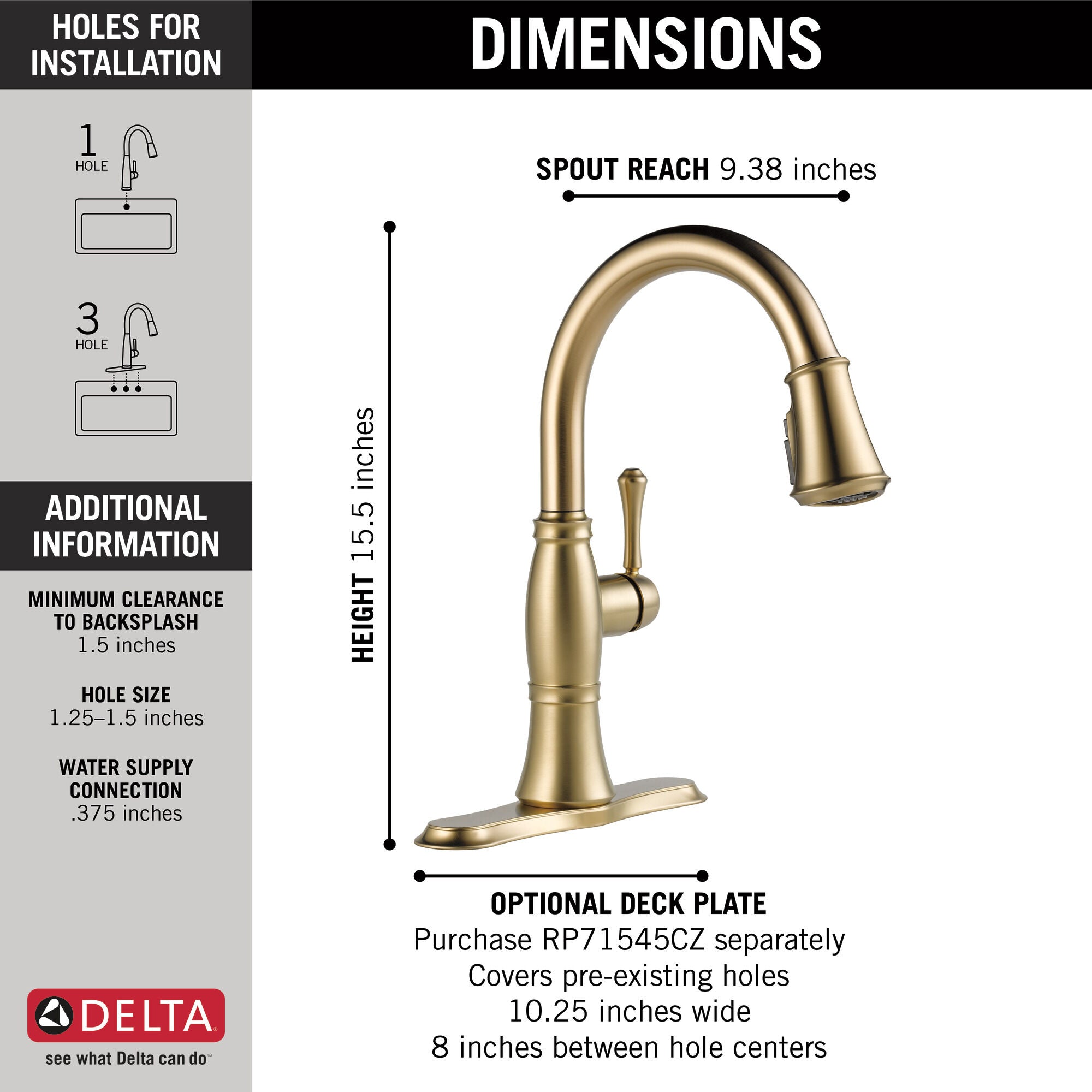 Delta, Delta Cassidy Single Handle Pulldown Kitchen Faucet