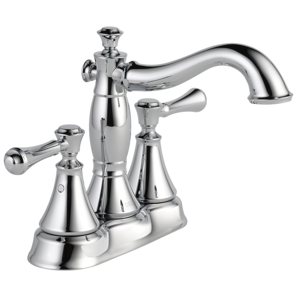 Delta, Delta Cassidy Two Handle Centerset Bathroom Faucet with Metal Pop-Up