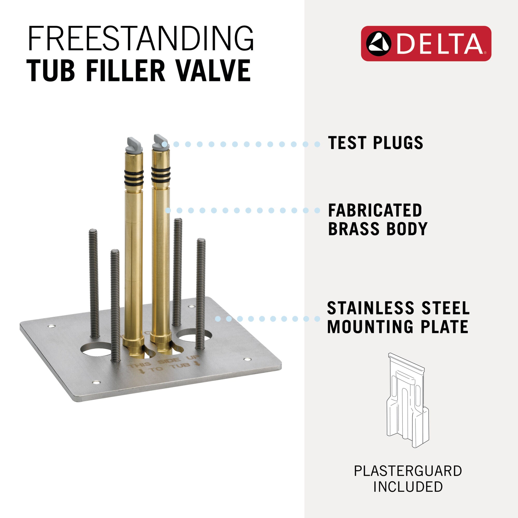 Delta, Delta Floor Mount Tub Filler Rough