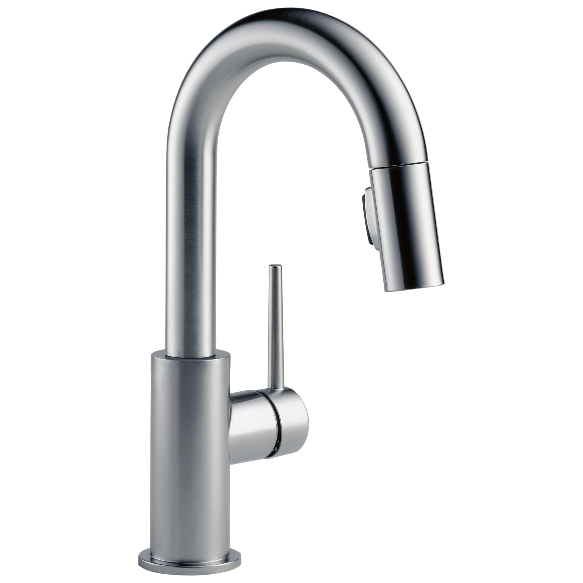 Delta, Delta Trinsic Single Handle Pull-Down Bar/Prep Kitchen Limited Swivel