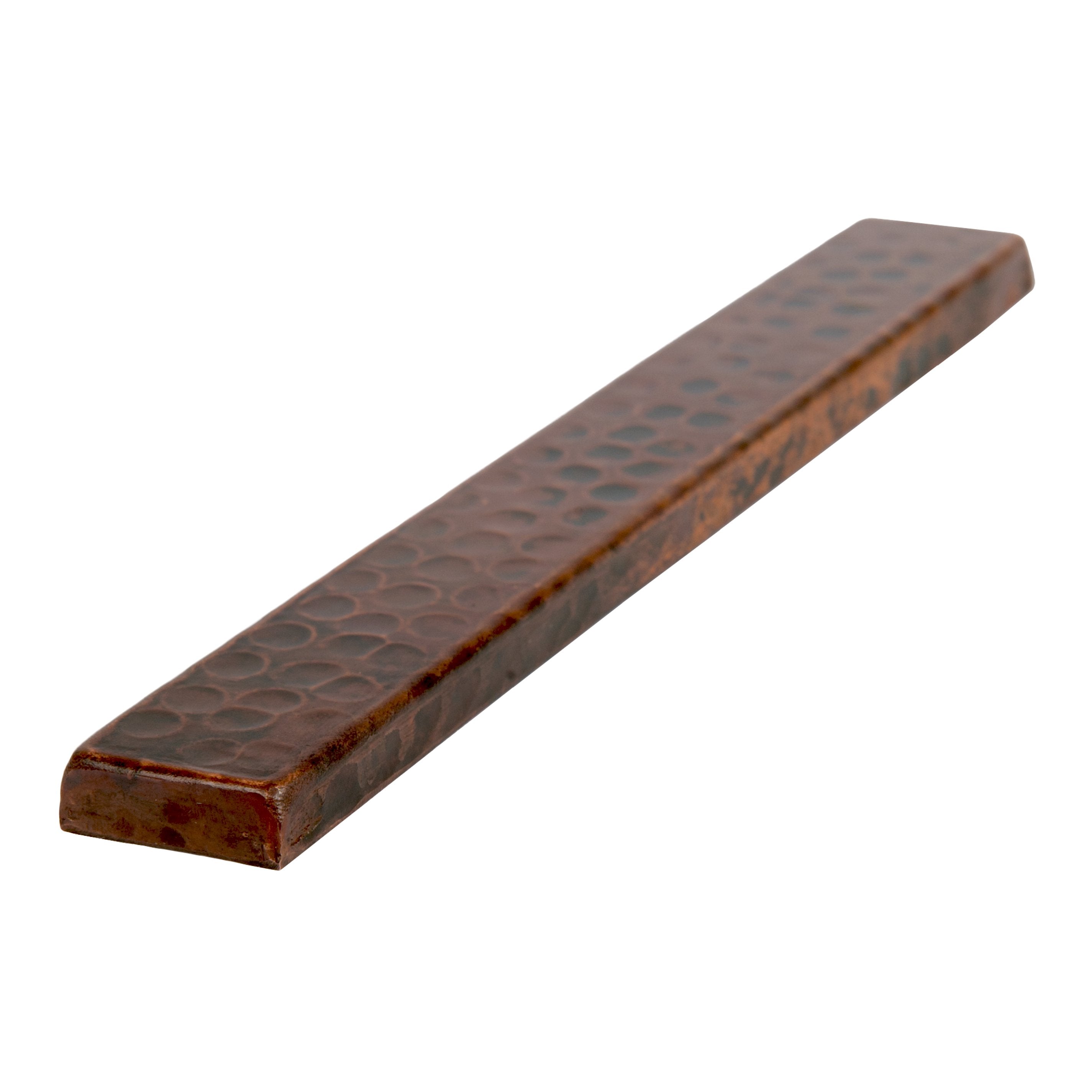 Premier Copper Products, Premier Copper Products 1" x 8" Hammered Copper Tile - Quantity 4