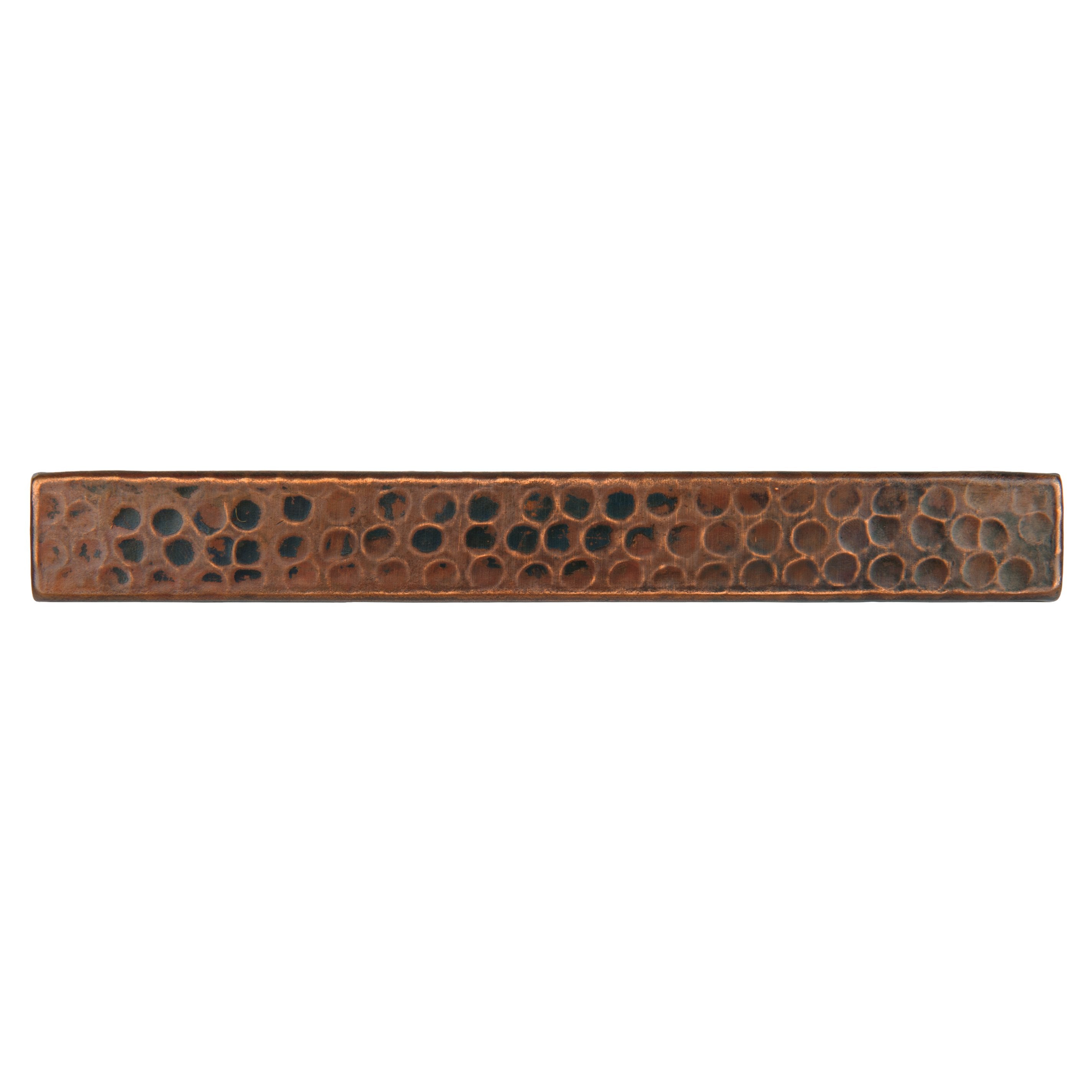 Premier Copper Products, Premier Copper Products 1" x 8" Hammered Copper Tile - Quantity 4