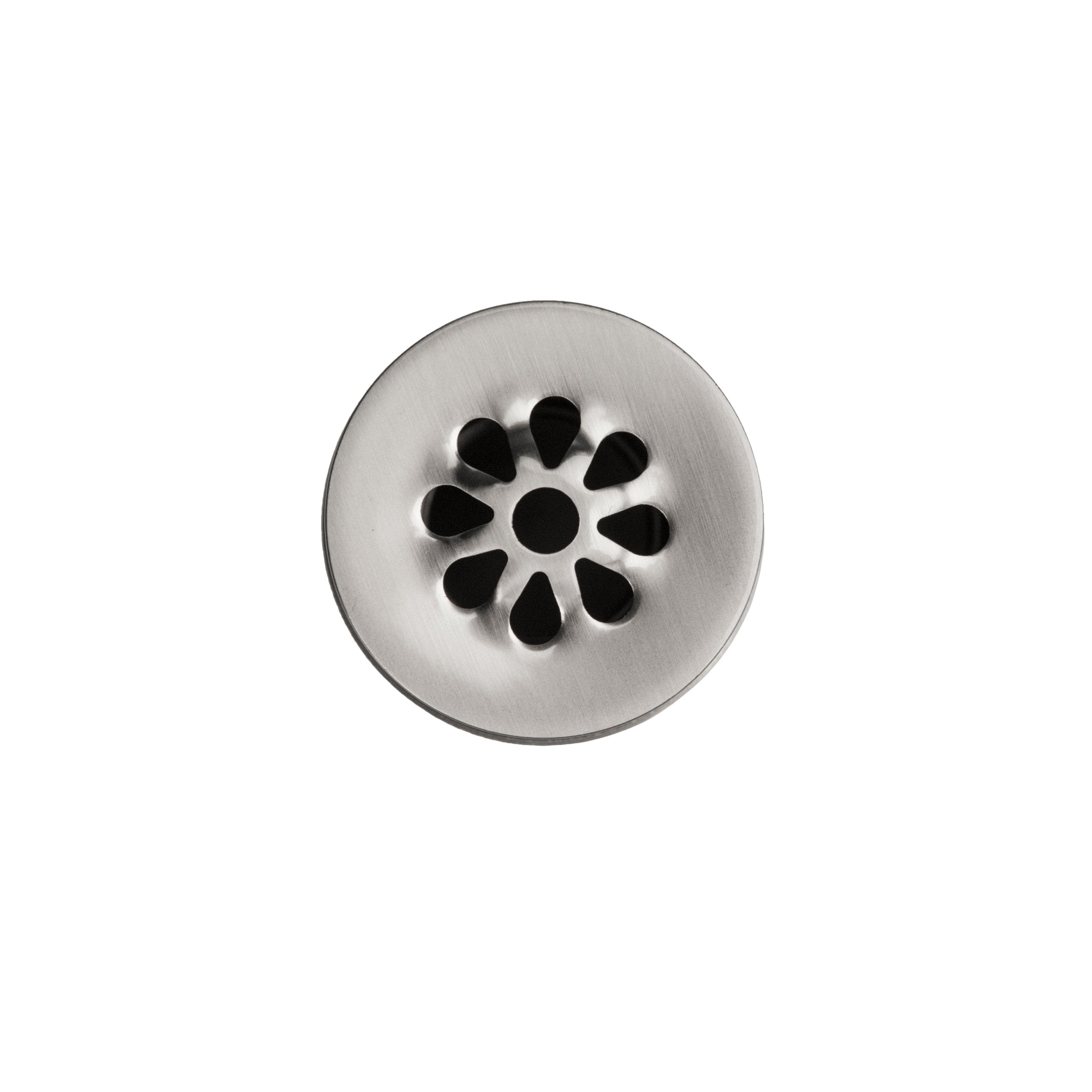 Premier Copper Products, Premier Copper Products 1.5" Non-Overflow Grid Bathroom Sink Drain - Brushed Nickel