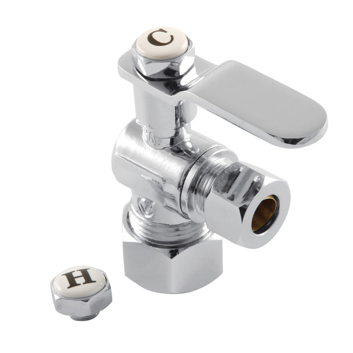 Kingston Brass, Whitaker Angle Stop Valve- 5/8" x 3/8" O.D. Comp